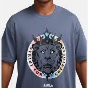 Nike Lebron max 90 basketball Blue Graphic T-Shirt